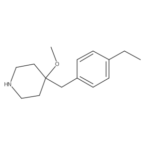 4-[(4-Ethylphenyl)methyl]-4-methoxypiperidine结构式