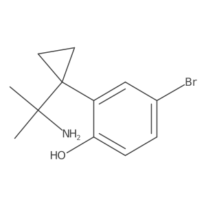 2-[1-(2-Aminopropan-2-yl)cyclopropyl]-4-bromophenol结构式