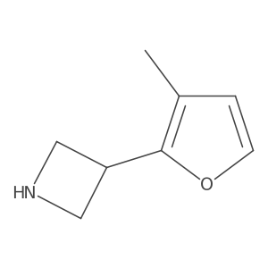3-(3-Methylfuran-2-yl)azetidine结构式