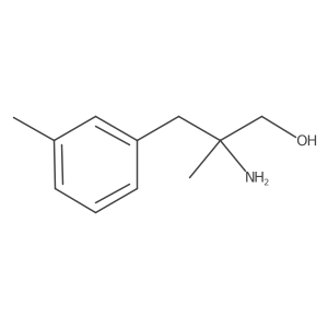 2-Amino-2-methyl-3-(3-methylphenyl)propan-1-ol结构式