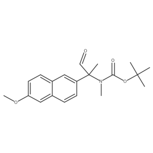 tert-butyl N-[2-(6-methoxynaphthalen-2-yl)-1-oxopropan-2-yl]-N-methylcarbamate结构式