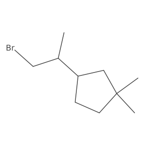 3-(1-Bromopropan-2-yl)-1,1-dimethylcyclopentane Structure