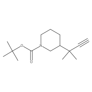 Tert-butyl 3-(2-methylbut-3-yn-2-yl)piperidine-1-carboxylate Structure
