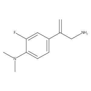 4-(3-aminoprop-1-en-2-yl)-2-fluoro-N,N-dimethylaniline Structure