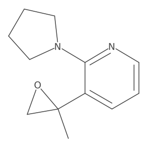 3-(2-Methyloxiran-2-yl)-2-(pyrrolidin-1-yl)pyridine Structure