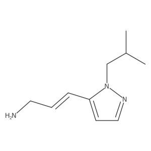 3-[1-(2-methylpropyl)-1H-pyrazol-5-yl]prop-2-en-1-amine Structure