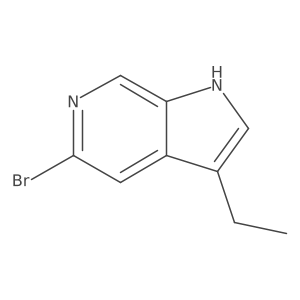 5-Bromo-3-ethyl-6-azaindole结构式