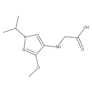 2-[(3-Methoxy-1-propan-2-ylpyrazol-4-yl)amino]acetic acid结构式