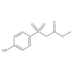 Methyl 2-(4-aminophenyl)sulfonylacetate Structure