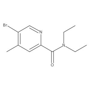 5-Bromo-N,N-diethyl-4-methylpicolinamide Structure