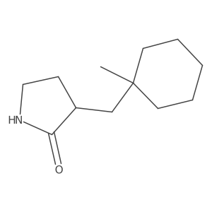 3-((1-Methylcyclohexyl)methyl)pyrrolidin-2-one Structure