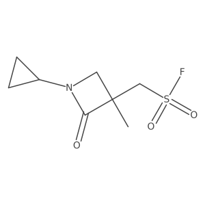 (1-Cyclopropyl-3-methyl-2-oxoazetidin-3-yl)methanesulfonyl fluoride结构式
