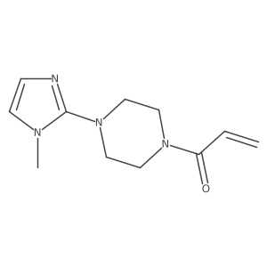 1-[4-(1-methyl-1H-imidazol-2-yl)piperazin-1-yl]prop-2-en-1-one结构式