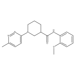 1-(6-methylpyridazin-3-yl)-N-(2-(methylthio)phenyl)piperidine-3-carboxamide Structure
