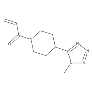 1-[4-(1-Methyltetrazol-5-yl)piperidin-1-yl]prop-2-en-1-one结构式