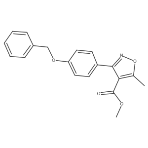 Methyl 3-[4-(Benzyloxy)phenyl]-5-methylisoxazole-4-carboxylate结构式