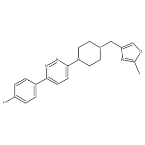 3-(4-Fluorophenyl)-6-{4-[(2-methyl-1,3-oxazol-4-yl)methyl]piperazin-1-yl}pyridazine Structure
