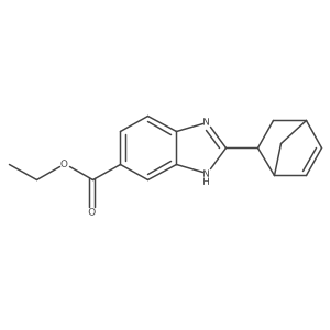 ethyl 2-{bicyclo[2.2.1]hept-5-en-2-yl}-1H-1,3-benzodiazole-6-carboxylate结构式