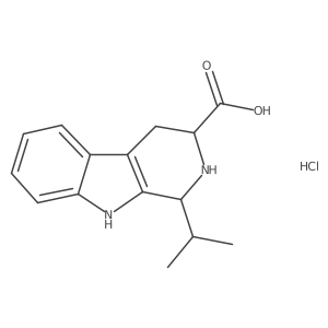 1-Propan-2-yl-2,3,4,9-tetrahydro-1H-pyrido[3,4-b]indole-3-carboxylic acid;hydrochloride Structure