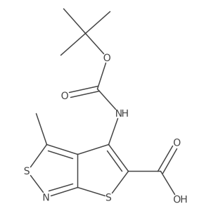 4-{[(Tert-butoxy)carbonyl]amino}-3-methylthieno[2,3-c][1,2]thiazole-5-carboxylic acid Structure