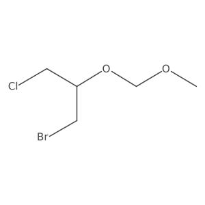 1-Bromo-3-chloro-2-(methoxymethoxy)propane结构式