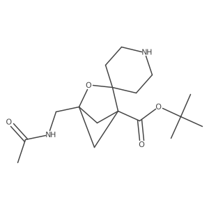 Tert-butyl 4-(acetamidomethyl)-3-oxaspiro[bicyclo[2.1.1]hexane-2,4'-piperidine]-1-carboxylate Structure