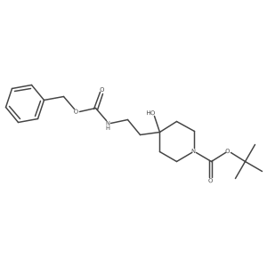 Tert-butyl 4-(2-{[(benzyloxy)carbonyl]amino}ethyl)-4-hydroxypiperidine-1-carboxylate Structure