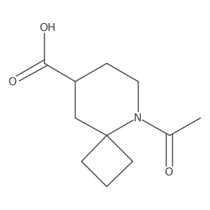 5-Acetyl-5-azaspiro[3.5]nonane-8-carboxylic acid Structure