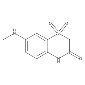 7-(methylamino)-3,4-dihydro-2H-1lambda6,4-benzothiazine-1,1,3-trione Structure