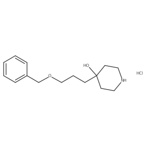 4-[3-(Benzyloxy)propyl]piperidin-4-olhydrochloride Structure