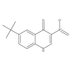 6-Tert-butyl-3-nitroquinolin-4-ol结构式