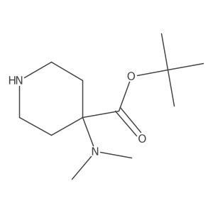 Tert-butyl 4-(dimethylamino)piperidine-4-carboxylate Structure