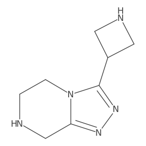 3-{5H,6H,7H,8H-[1,2,4]triazolo[4,3-a]pyrazin-3-yl}azetidine Structure