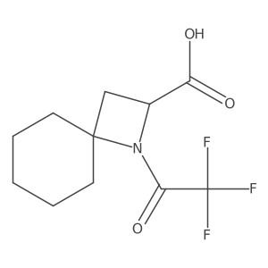1-(2,2,2-Trifluoroacetyl)-1-azaspiro[3.5]nonane-2-carboxylic acid Structure