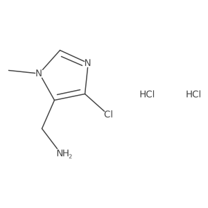 1-(4-chloro-1-methyl-1H-imidazol-5-yl)methanamine dihydrochloride Structure