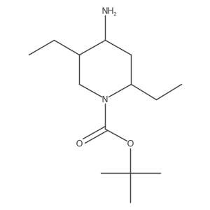 tert-butyl rel-(2R,4S,5S)-4-amino-2,5-diethyl-piperidine-1-carboxylate Structure