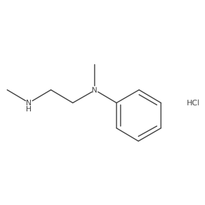 N-Methyl-N-[2-(methylamino)ethyl]aniline Hydrochloride结构式