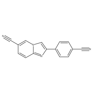 2-(4-Cyanophenyl)imidazo[1,2-a]pyridine-6-carbonitrile Structure