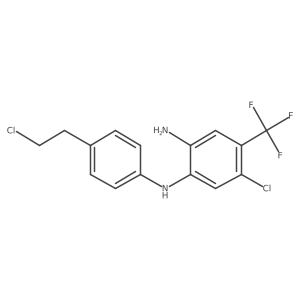 4-chloro-N2-[4-(2-chloroethyl)phenyl]-5-(trifluoromethyl)-benzenediamine Structure