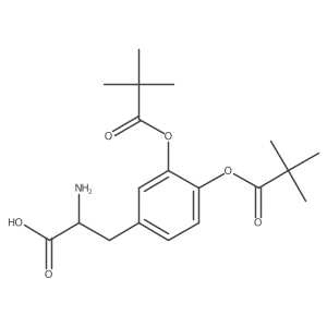 3,4-Di-O-Pivaloyl-L-DOPA结构式