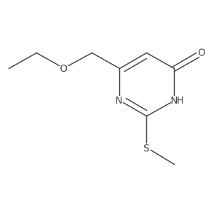 6-(ethoxymethyl)-2-(methylthio)pyrimidin-4(3H)-one Structure