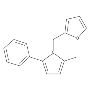 1-(2-Furanylmethyl)-2-methyl-5-phenyl-1H-pyrrole结构式