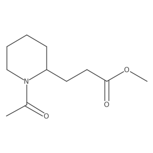 Methyl 1-acetyl-2-piperidinepropanoate Structure