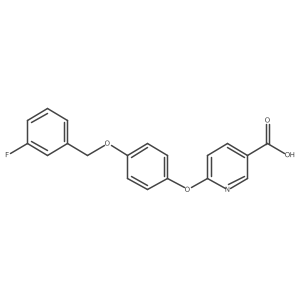 6-[4-(3-Fluoro-benzyloxy)-phenoxy]-nicotinic acid结构式