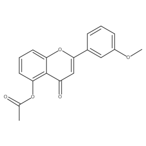 5-(Acetyloxy)-2-(3-methoxyphenyl)-4H-1-benzopyran-4-one结构式