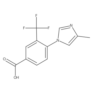 4-(4-methyl-1H-imidazole-1-yl)-3-(trifluoromethyl)benzoic acid Structure