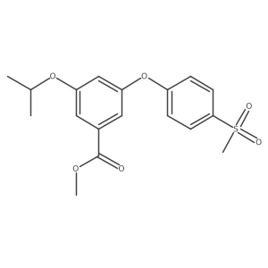 Methyl 3-isopropoxy-5-(4-(methylsulfonyl)phenoxy)benzoate Structure