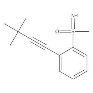 S-[2-(3,3-Dimethyl-1-butyn-1-yl)phenyl]-S-methylsulfoximine结构式