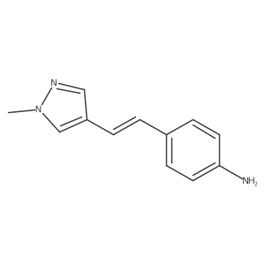 Benzenamine,4-[2-(1-methyl-1h-pyrazol-4-yl)ethenyl]-结构式