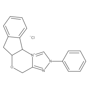 (5aR,10bS)-2-Phenyl-5a,10b-dihydro-4H,6H-indeno[2,1-b][1,2,4]triazolo[4,3-d][1,4]oxazin-2-ium chloride Structure
